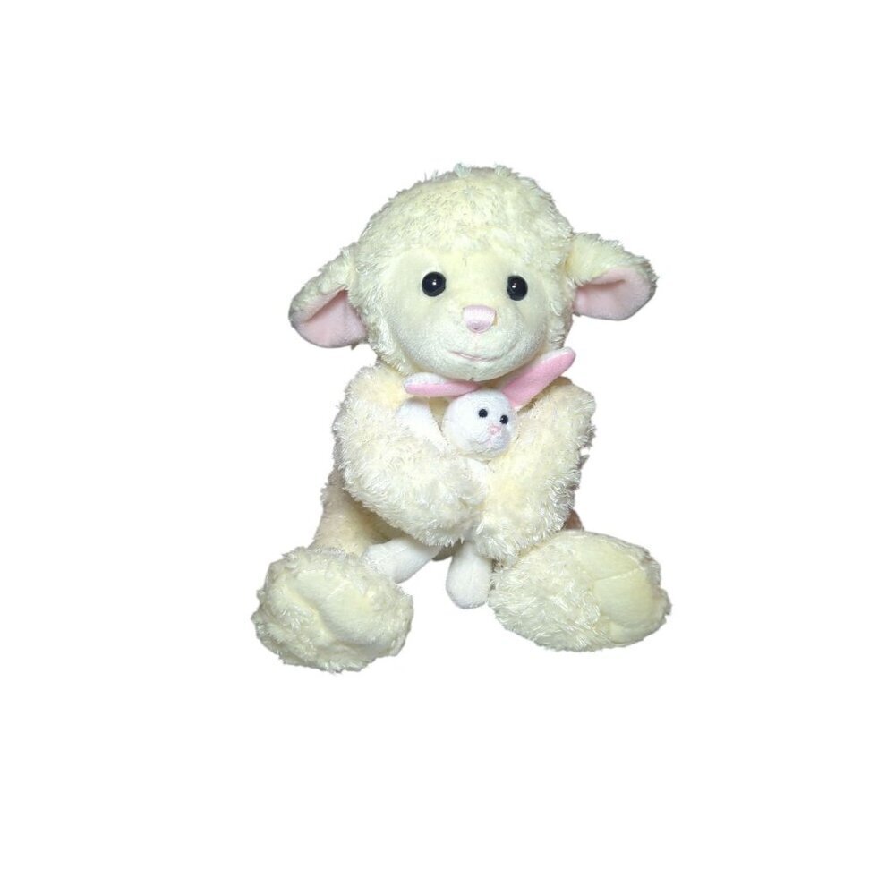 Baby Gund White Lamb Plush Baby Nursery Time 10” Animated Stuffed Animal Rhyme